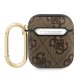 „Guess 4G Script Metal Collection“ dėklas „AirPods 1 / 2“, rudas