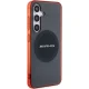 Mercedes AMG MagSafe dėklas Samsung Galaxy S24 telefonui, juodas / skaidrus