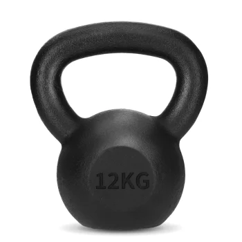 Ketinė gira 4FIZJO 12 kg, juoda