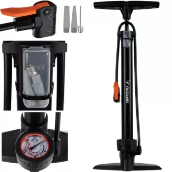 Grindinė pompa Trizand su manometru 16 bar / 230 PSI, juoda
