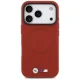 BMW dėklas iPhone 17 Pro telefonui M FW Metal Logo MagSafe, raudonas