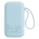 Baseus Qpow2 20000mAh 22.5W Powerbank with Dual Cable with Digital Display + Baseus Simple USB-C 3A Cable 0.3m (White)...