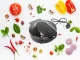 Electric Pizza Maker, 1000 W, Non-Stick Coating, Black