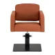 Gabbiano Elda hairdressing chair, brown with black base