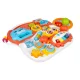 Ricokids 2-in-1 Baby Activity Walker and Learning Table RK-810, white-red