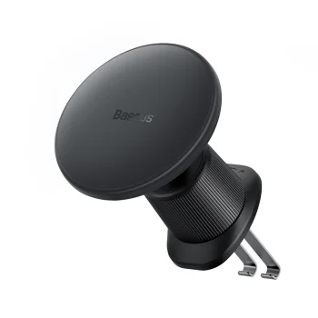 Baseus CW01 automobilinis telefono laikiklis su 15W belaidžiu įkrovikliu, juodas