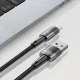 Tech-Protect UltraBoost laidas USB-A į USB-C, 66W, 6A, 0.25 m, pilkas