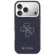 Guess FW Resin Logo dėklas iPhone 17 Pro telefonui, mėlynas