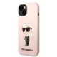 Karl Lagerfeld Silicone Ikonik dėklas iPhone 14 telefonui, rožinis