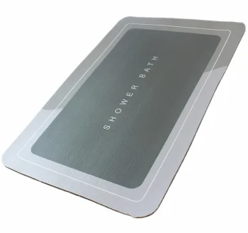 Quick-Dry Bathroom Mat Rug, Gray
