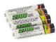 Įkraunamos AAA R3 baterijos 2700mAh, 4 vnt.