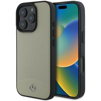 Mercedes dėklas iPhone 16 Pro Max telefonui su MagSafe, smėlio spalvos