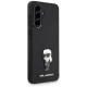 Karl Lagerfeld dėklas Samsung Galaxy A56 telefonui Fixed Glitter Ikonik Logo, juodas