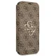 Guess 4G Big Metal Logo Book Case for iPhone 13 / 13 Pro, Brown
