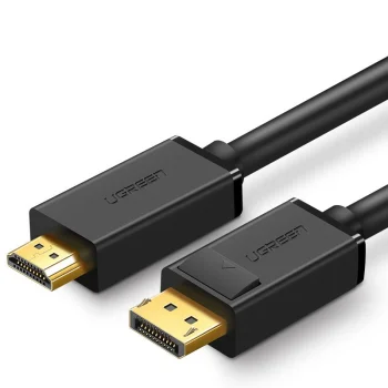 Ugreen vienkryptis DisplayPort į HDMI laidas 4K 30Hz 1,5m (DP101), juodas
