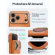 ESR Cyber Tough Kickstand MagSafe dėklas telefonui Apple iPhone 18 Pro / 17 Pro, oranžinis
