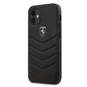 Ferrari Off Track Quilted dėklas, skirtas iPhone 12 mini, juodas