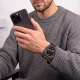 Laikrodžio dirželis Tech-Protect Nylon Clasp, Samsung Galaxy Watch Ultra 47mm, juodas