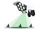Dummy Camera Lighting Lamp for Home Garden with Built-in Solar Panel