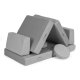 Ecotoys TMSRT-14 didelė modulinė vaikiška sofa, 8 dalių, pilka