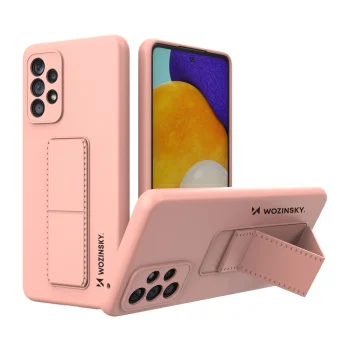 Wozinsky Kickstand Case dėklas su stovu Samsung Galaxy A73, rožinis