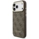 Guess 4G dėklas su MagSafe pinigine iPhone 17 Pro Max, rudas