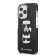 Karl Lagerfeld Karl&Choupette Head dėklas skirtas iPhone 13 Pro Max, juodas