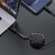 Ištraukiamas laidas Acefast C13-03 USB-C – USB-C 60W, 0.8m, juodas