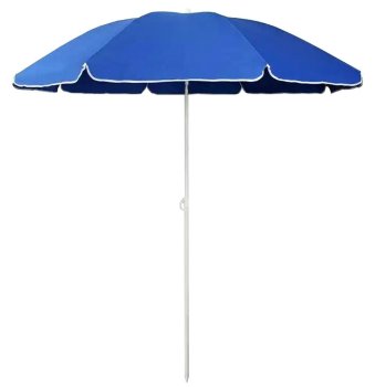 Garden and Beach Sun Umbrella 160 cm, Blue