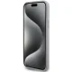 Guess iPhone 15 Plus Case 4G Strass Metal Logo, Silver