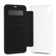 BMW Carbon Tricolor Stripe iPhone XS Max atverčiamasis dėklas, juodas