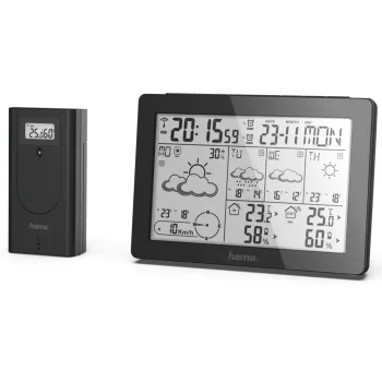 Hama Meteotime 186369 meteorologinė stotelė, juoda