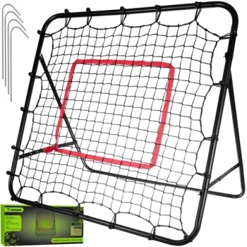 Trizand futbolo vartai / atmuštuvas su taikiniu, 120x120 cm