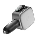 Cuktech CC903P 100W automobilinis įkroviklis su ištraukiamu USB-C laidu, pilkas