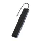 Baseus EliteJoy Gen2 12-in-1 USB-C šakotuvas (2xHDMI, DP, RJ45, SD/TF), tamsiai pilkas