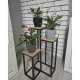 Ruhhy 3 lygių metalinis gėlių stovas 67 cm