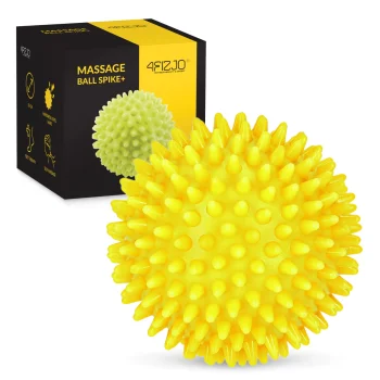 4Fizjo SPIKE+ Spiky Massage Ball, 10 cm, Yellow