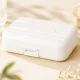 Pill and Vitamin Organizer with 7 Compartments, White
