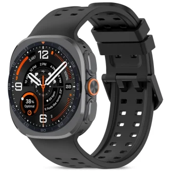 Tech-Protect Silicone Air Watch Strap for Samsung Galaxy Watch Ultra 47mm, Black