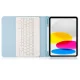 Tech-Protect dėklas su klaviatūra iPad 10.9 2022 (SC Pen), šviesiai mėlynas