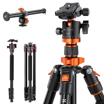 K&F Concept K234A7 stovas su BH-28L rutuline galvute ir vienakoju