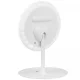 Round Make-up Table Mirror with LED Lighting, White