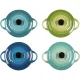 Le Creuset akmens masės mini troškintuvai, 4 vnt., 0.25 l
