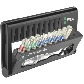 Terkšlės ir antgalių rinkinys Wera Bicycle Set 9, 10 dalių