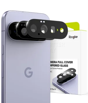 Ringke Camera Full Cover kameros apsauginis stiklas Google Pixel 11, 2 vnt., juodas