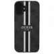 Guess dėklas iPhone 16 telefonui 4G Printed Stripes MagSafe, juodas