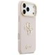 Guess Grained Big 4G & Stand Camera dėklas iPhone 17 Pro Max, rožinis