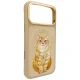 Nimmy Lucky Cat MagSafe dėklas iPhone 17 Pro telefonui, rudas