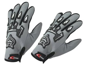 Motorcycle Gloves AG222B, Size L, Grey