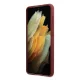 BMW dėklas Samsung Galaxy S21+ Silicone Signature Logo, raudonas
